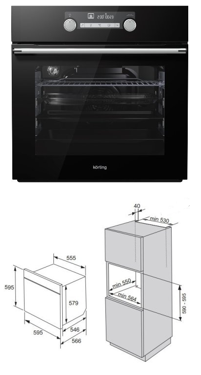 Духовой шкаф korting okb 591 csgb