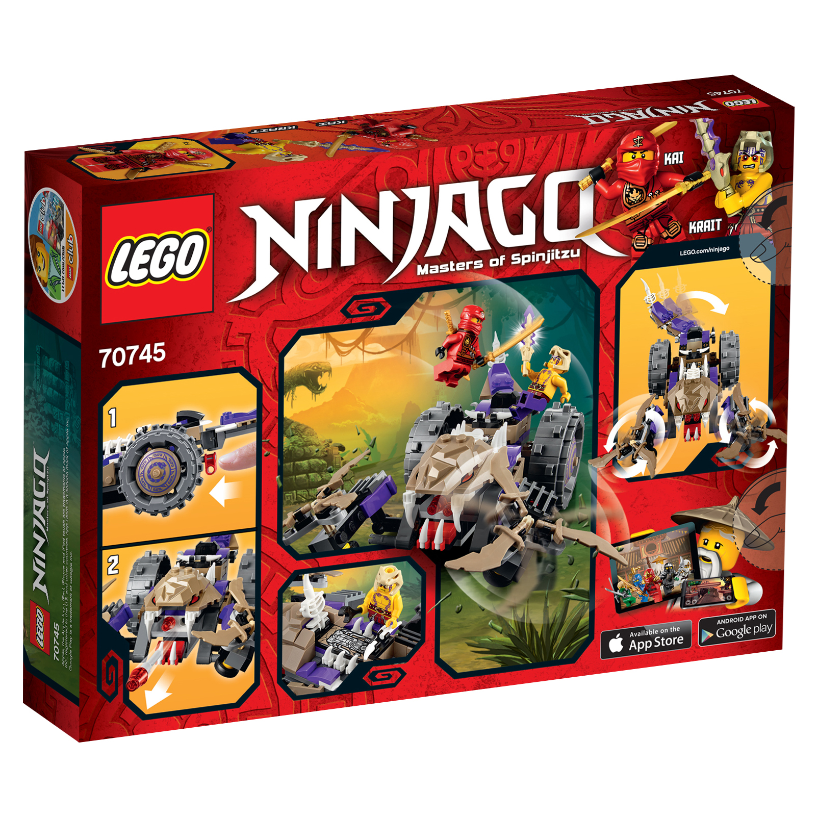 Купить конструктор LEGO Ninjago Разрушитель Клана Анакондрай (70745), цены  на Мегамаркет | Артикул: 100000075987