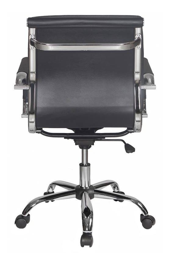 Кресло руководителя Бюрократ CH-993-LOW/BLACK, черный/хром