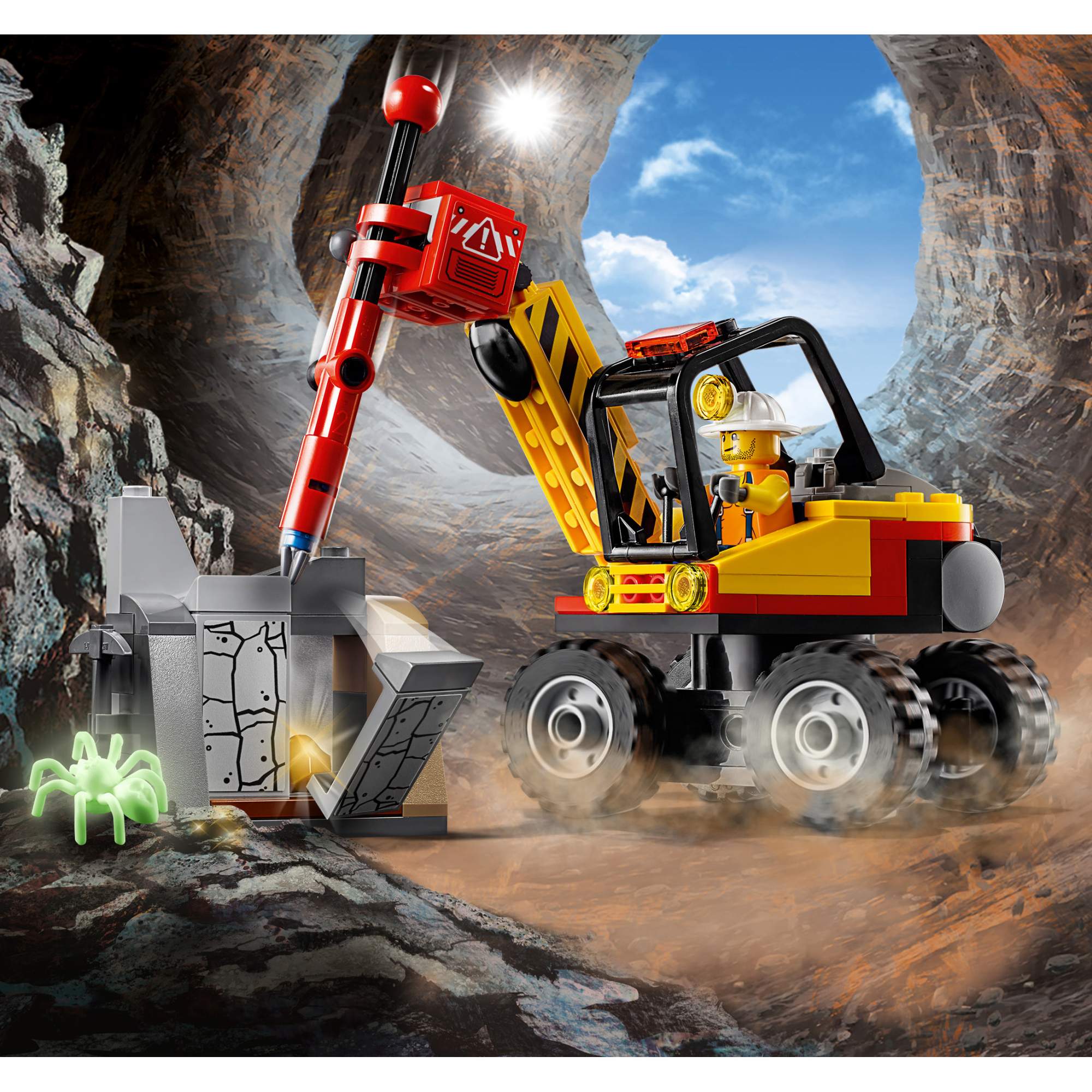 Купить конструктор LEGO City Mining Трактор для горных работ (60185), цены  на Мегамаркет | Артикул: 100023250887