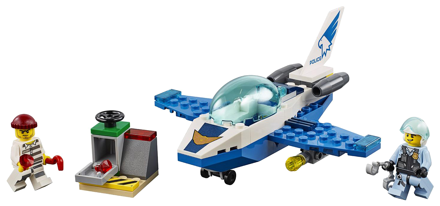 Конструктор LEGO City 60206 Воздушная полиция: патрульный самолёт