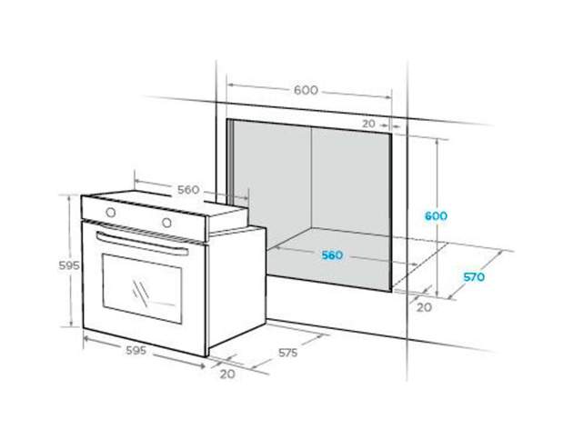 Встраиваемый духовой шкаф midea mo68111x