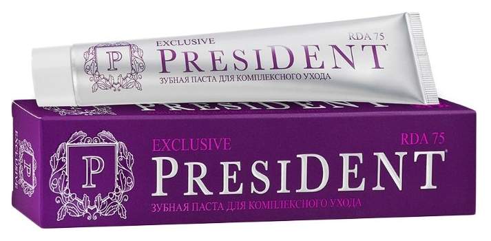 Зубная паста President Exclusive 75 мл