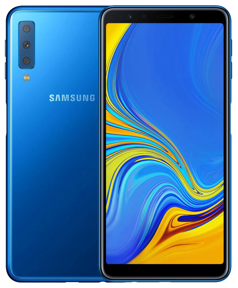 Смартфон Samsung Galaxy A7 (2018) 4/64GB Blue (SM-A750FZBUSER) – купить в  Москве, цены в интернет-магазинах на Мегамаркет