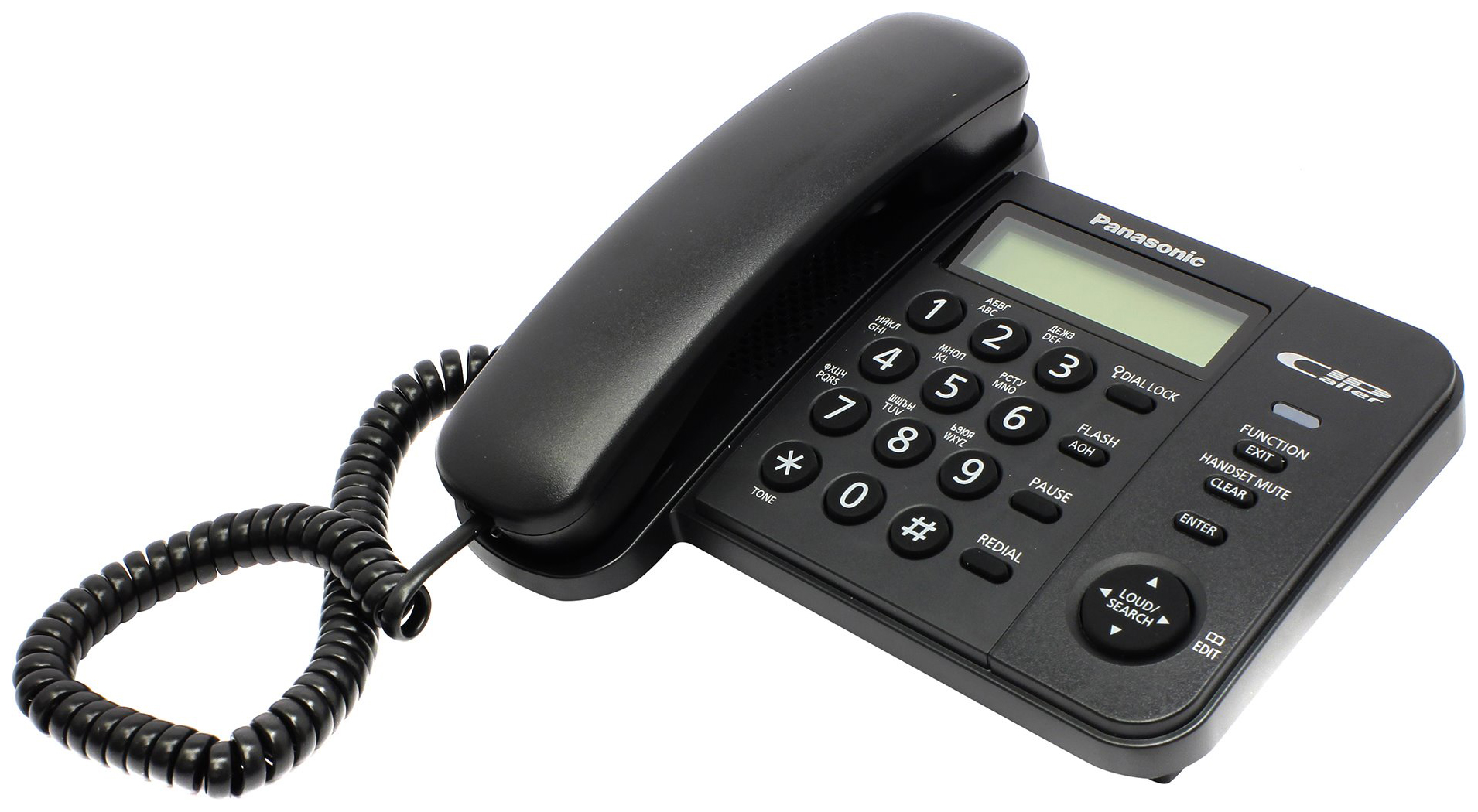 Проводной телефон Panasonic KX-TS2356RUB черный - купить в ООО "ТехноГид", цена на Мегамаркет