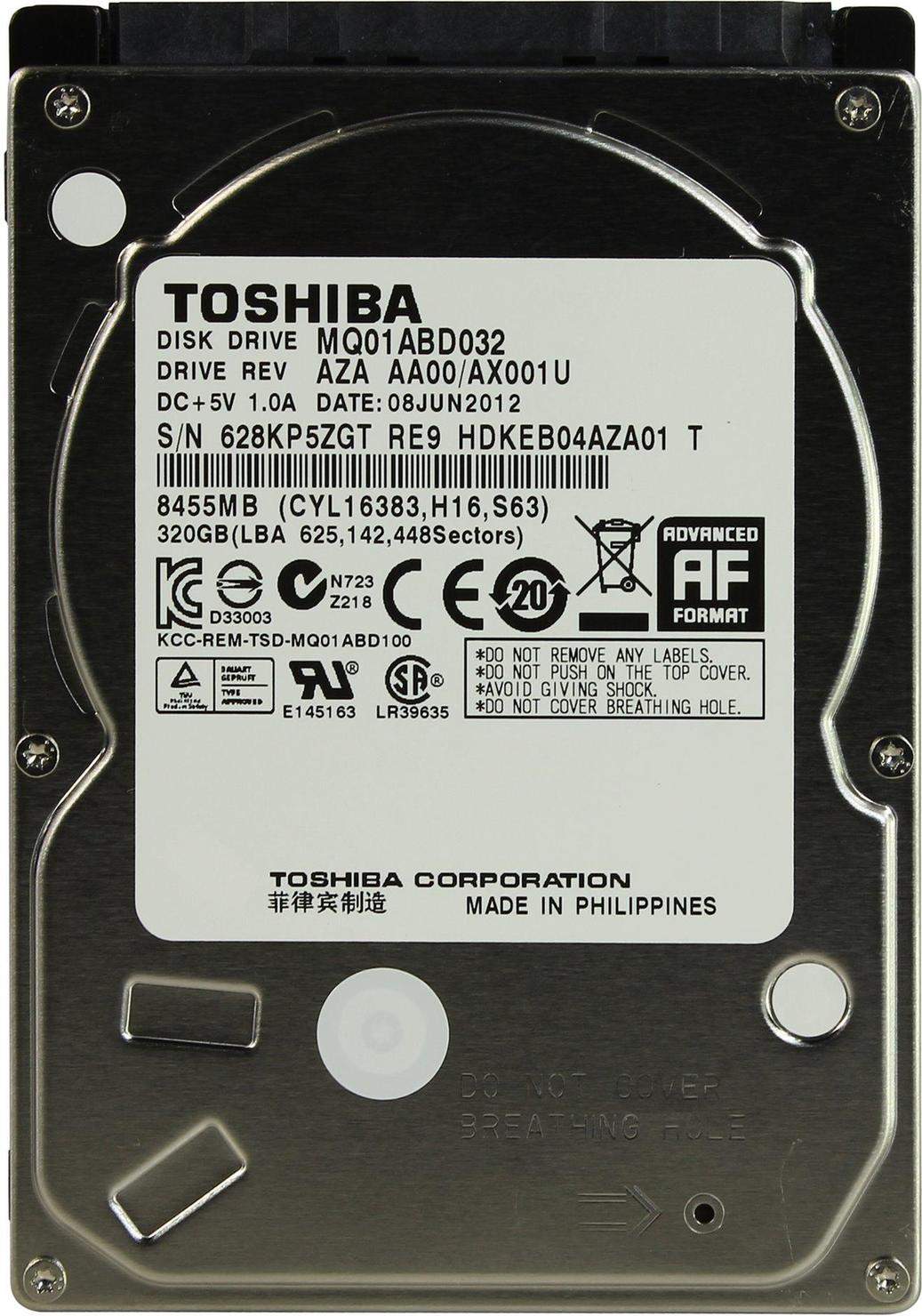 Жесткий диск Toshiba MQ 320ГБ (MQ01ABD032) - купить в Москве, цены в интернет-магазинах Мегамаркет