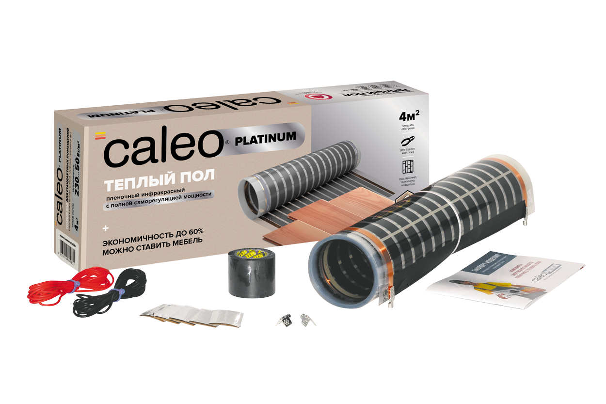 Теплый пол пленочный Caleo Platinum 50/230-0,5-3,0 - купить в Калео Онлайн, цена на Мегамаркет