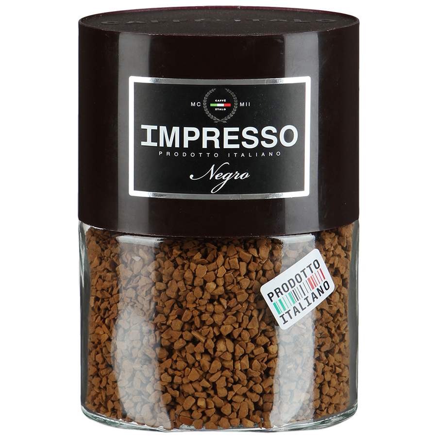 100 г. Кофе impresso negro 100 г. Кофе impresso delicato 100 г. Кофе impresso Ristretto, 100 г. Impresso negro кофе растворимый сублимированный 100 г.