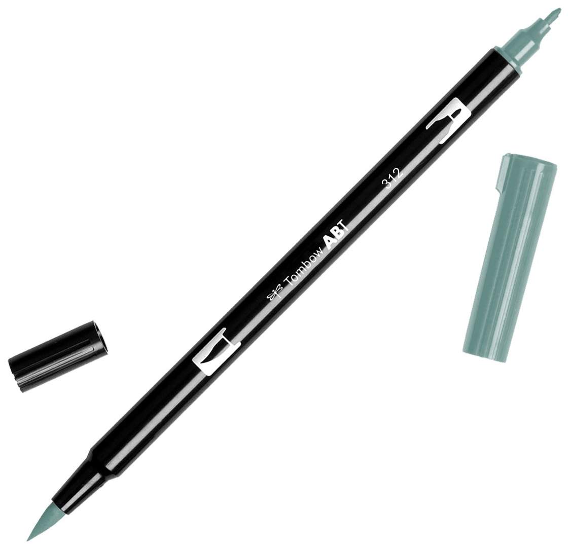 Брашпен Tombow ABT Dual Brush Pen 312 зеленый падуб