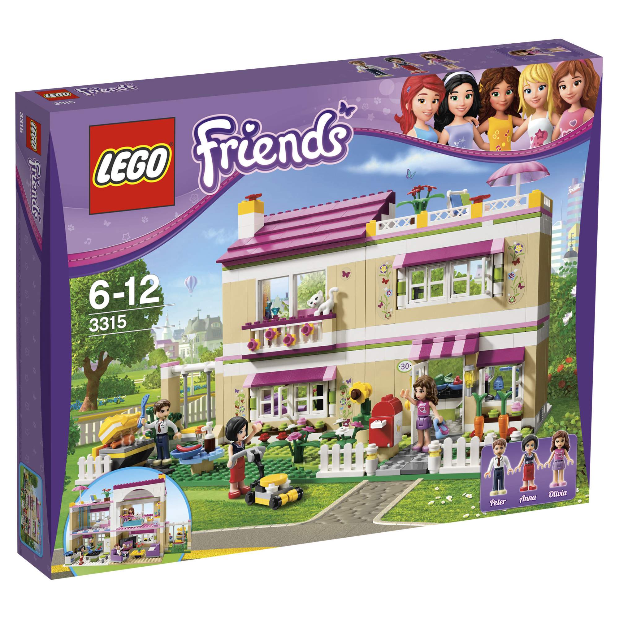 Купить конструктор LEGO Friends В гостях у Оливии (3315), цены на  Мегамаркет | Артикул: 100000076189