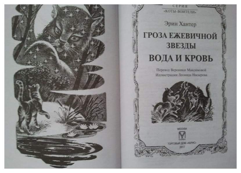 Гроза Ежевичной Звезды - перевод книги — Коты-Воители Знамение Звёзд