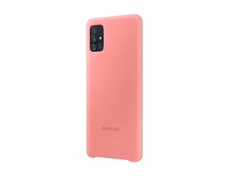 Чехол Samsung Silicone Cover для Samsung A51 Pink