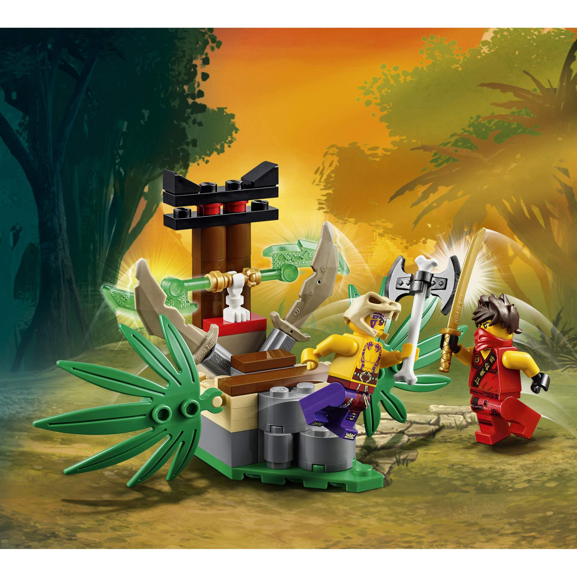 Купить конструктор LEGO Ninjago Ловушка в джунглях (70752), цены на  Мегамаркет | Артикул: 100000075989