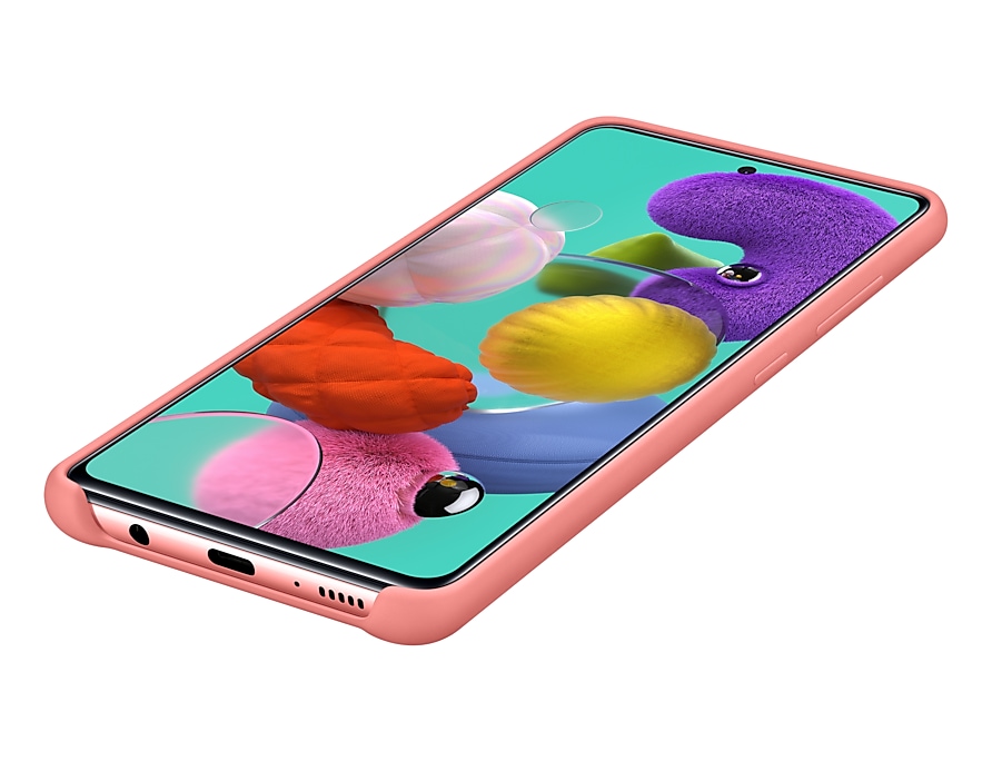 Чехол Samsung Silicone Cover для Samsung A51 Pink