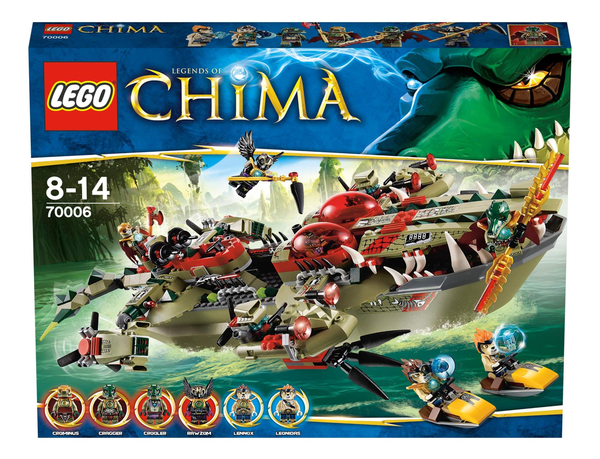 Купить конструктор LEGO Chima Флагманский корабль Краггера (70006), цены на  Мегамаркет | Артикул: 100000076089