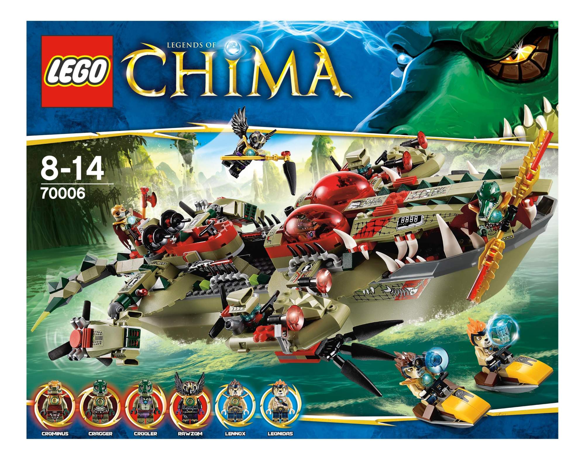 Купить конструктор LEGO Chima Флагманский корабль Краггера (70006), цены на  Мегамаркет | Артикул: 100000076089