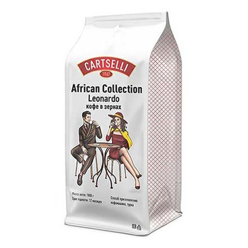 Купить кофе Leonardo Cartselli African Collection в зернах 1 кг, цены на Мегамаркет | Артикул: 100063966798