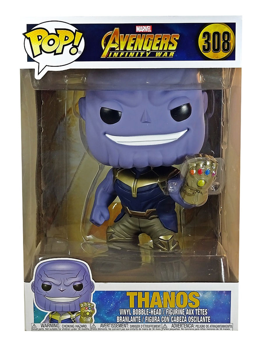 Набор Funko Avengers: Infinity War - POP! Tees - Thanos (головотряс / футболка) (размер S)