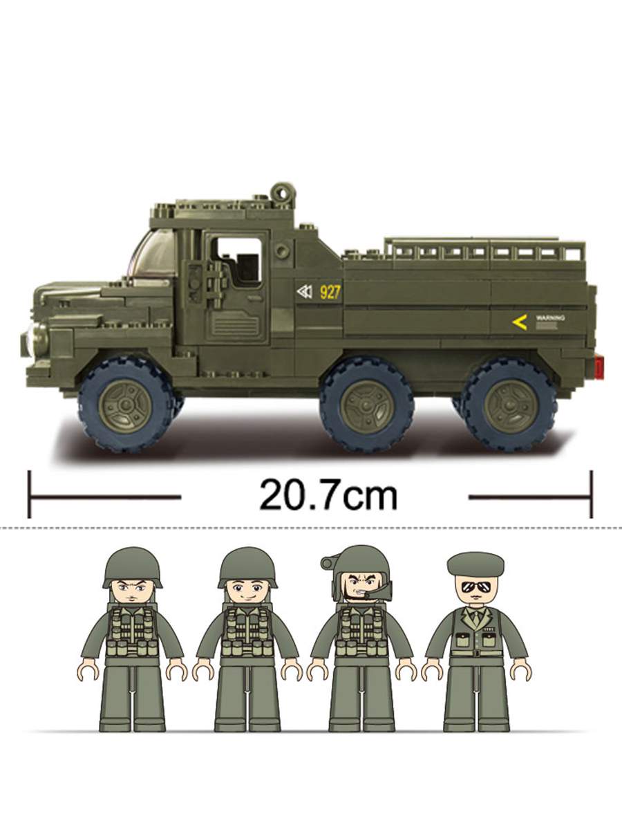 Купить конструктор Sluban Армия Армейский грузовик 230 деталей, цены на  конструкторы в интернет-магазинах на Мегамаркет