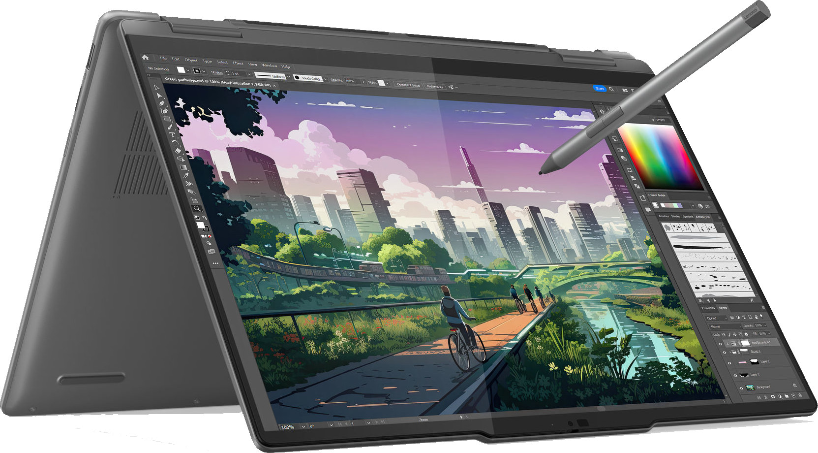 Ноутбук-трансформер LENOVO Yoga 7 2-in-1 Gen 9 серый (83DK006NRK), купить в Москве, цены в интернет-магазинах на Мегамаркет