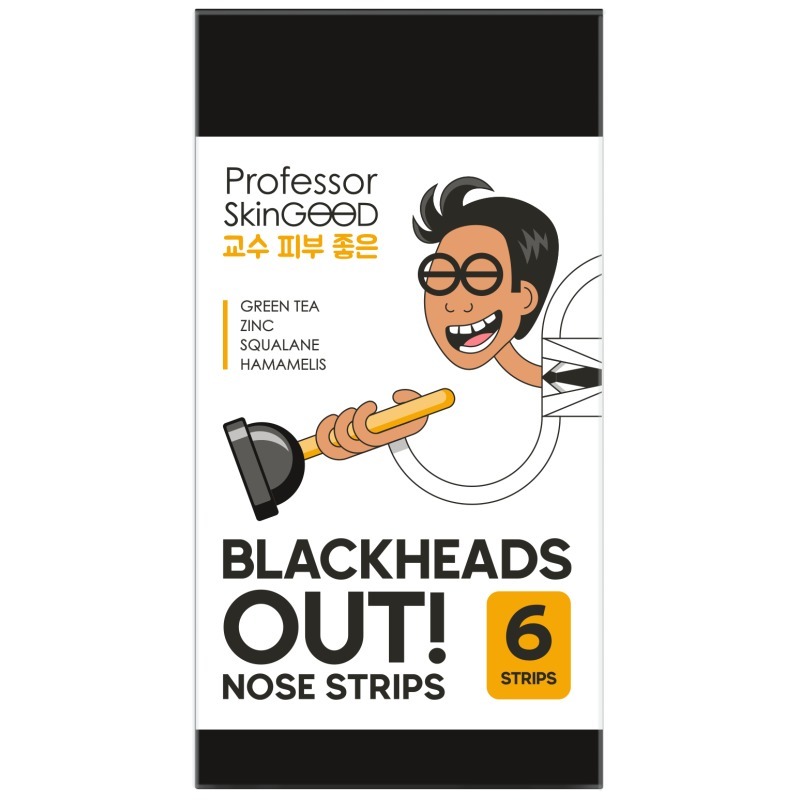 Professor SkinGOOD Полоски для носа Blackheads Out 6шт