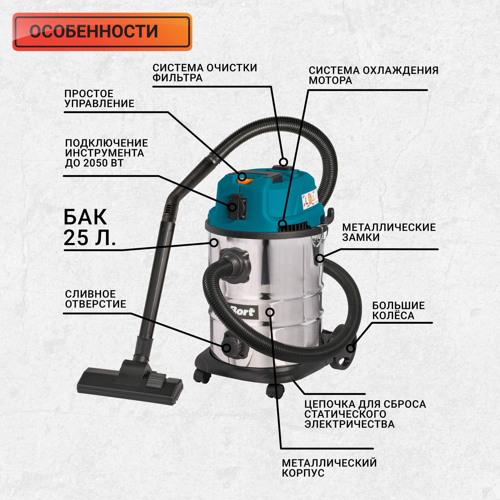 Купить Пылесос Bort Bss