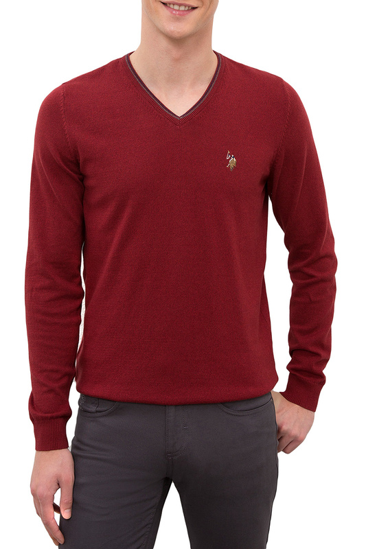 Пуловер мужской G081SZ0TK0TD03-BSK20 U.S. POLO Assn. красный S