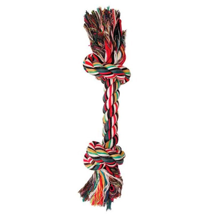 Грейфер для собак Triol Веревка цветная, 2 узла, разноцветный, 20 см