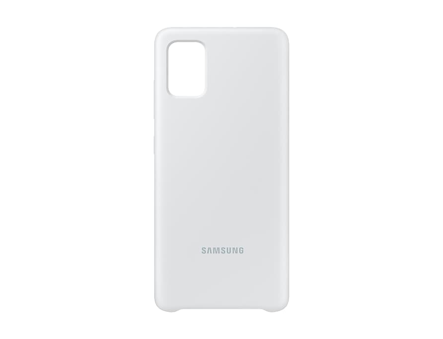 Чехол Samsung Silicone Cover для Samsung A51 White