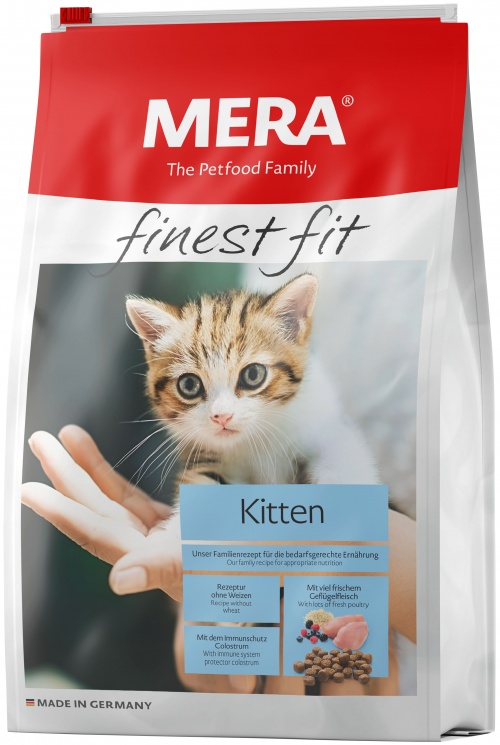 Сухой корм для котят MERA Finest Fit Kitten, курица, 10кг