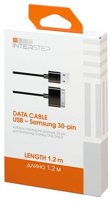 Кабель InterStep 30-pin 1,2м Black