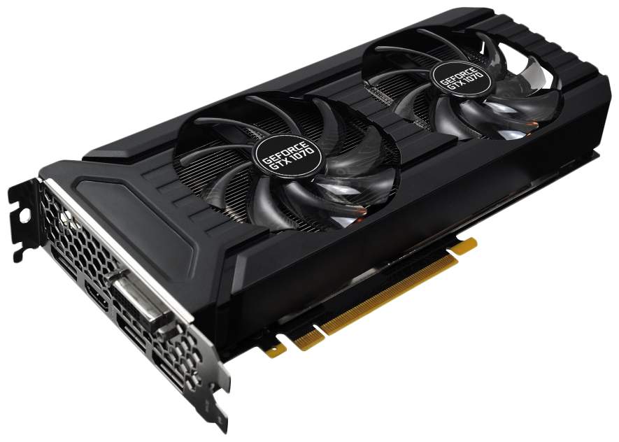 Видеокарта Palit NVIDIA GeForce GTX 1070 DUAL (NE51070015P2-1043D