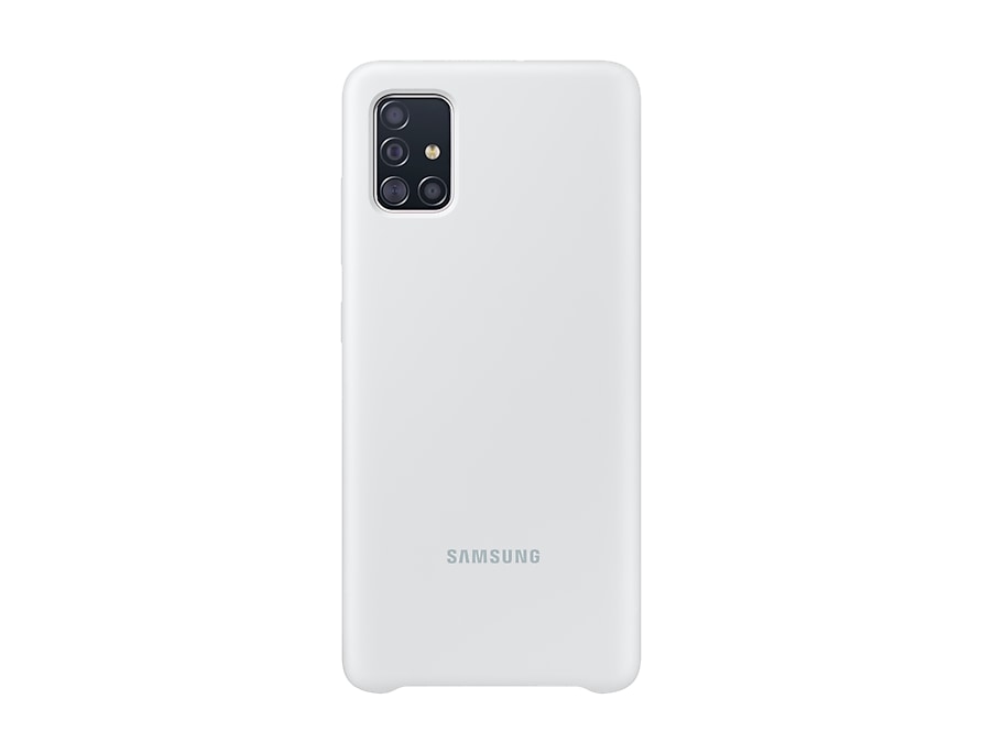 Чехол Samsung Silicone Cover для Samsung A51 White