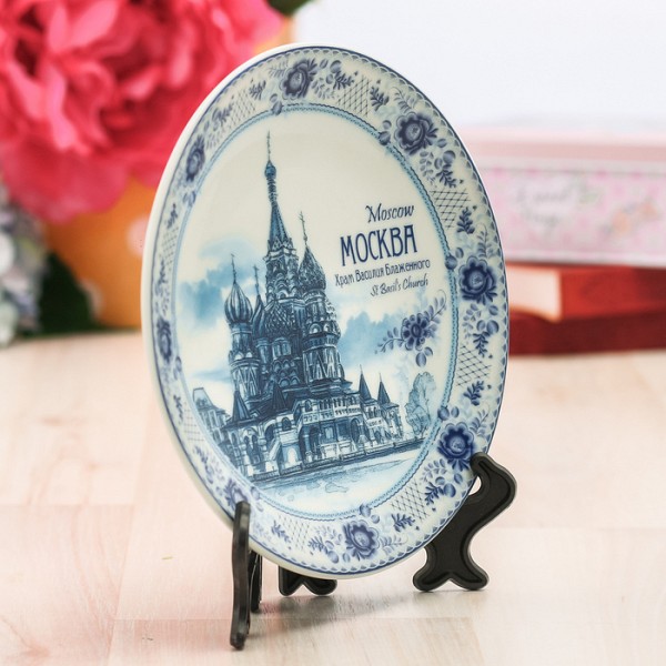 Сувенирная тарелка «Москва»  15 см Sima-Land