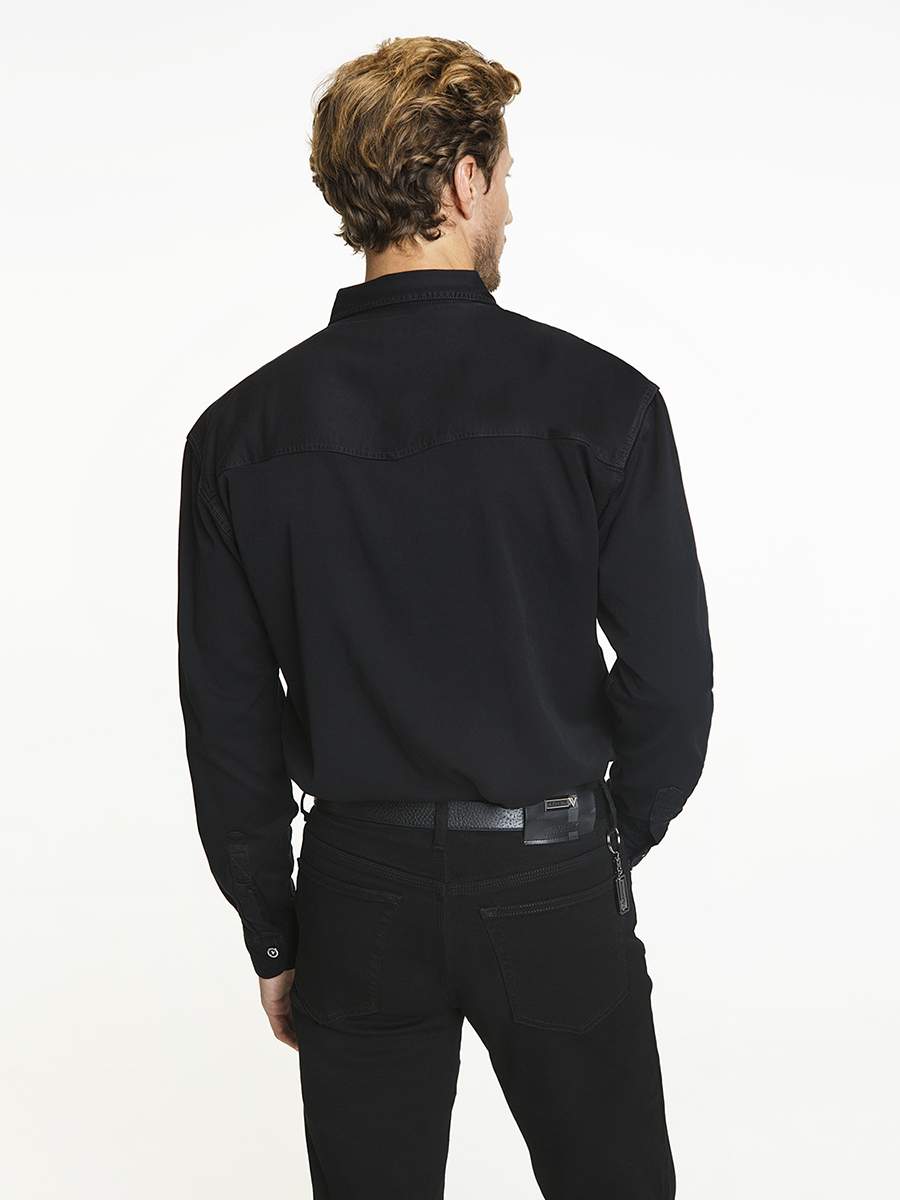 Джинсовая рубашка мужская Velocity PRIME 16-H черная M
