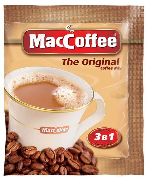 Купить кофейный напиток MacCoffee the Original 3в1, 100 пакетиков по ...