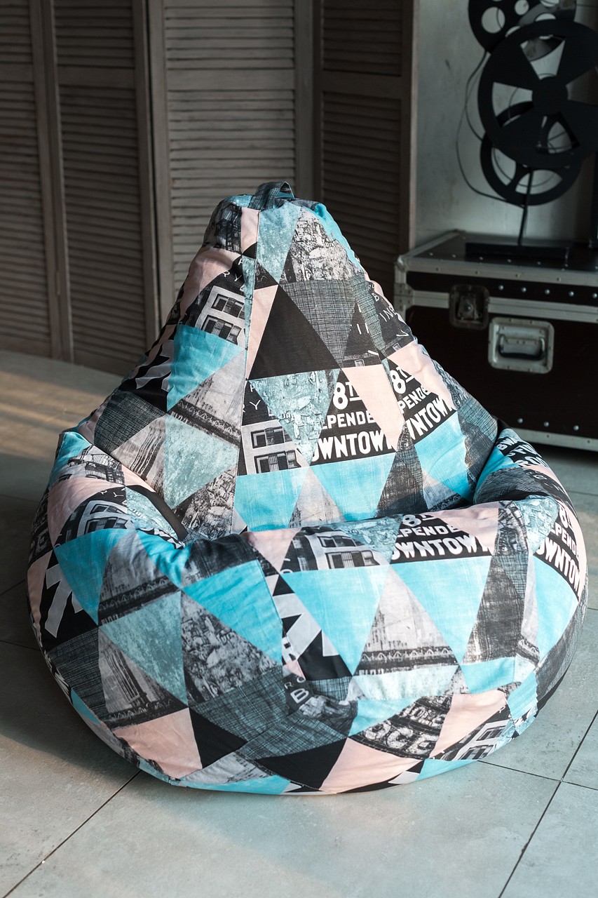 Кресло-мешок DreamBag Style XL, разноцветный