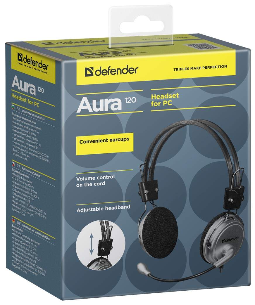 Гарнитура Defender Aura 120 Silver