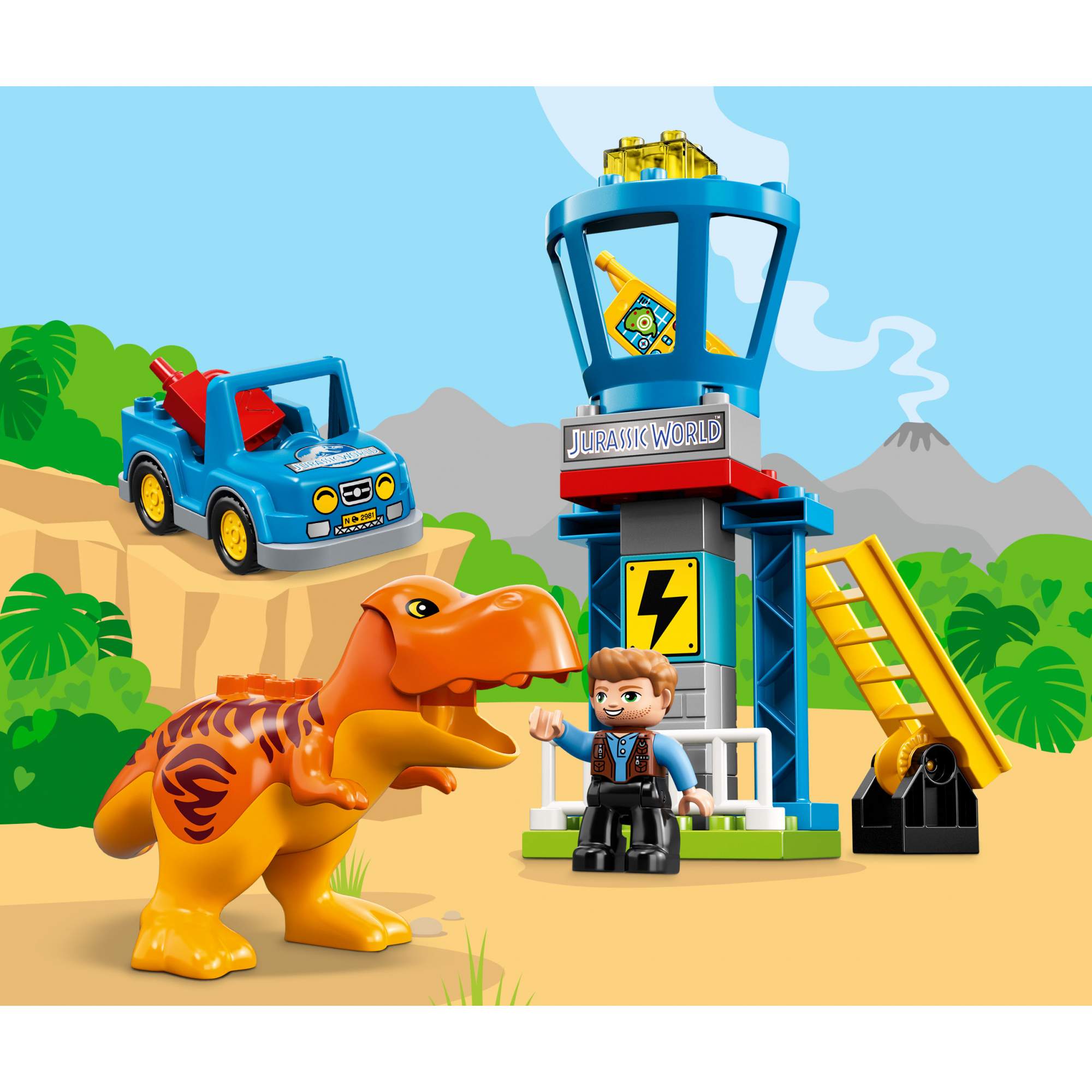 Lego duplo t rex tower online