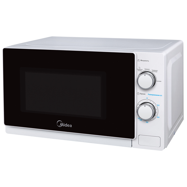 Микроволновая печь соло Midea MM720C4E-W черный/белый - купить в ELshop, цена на Мегамаркет