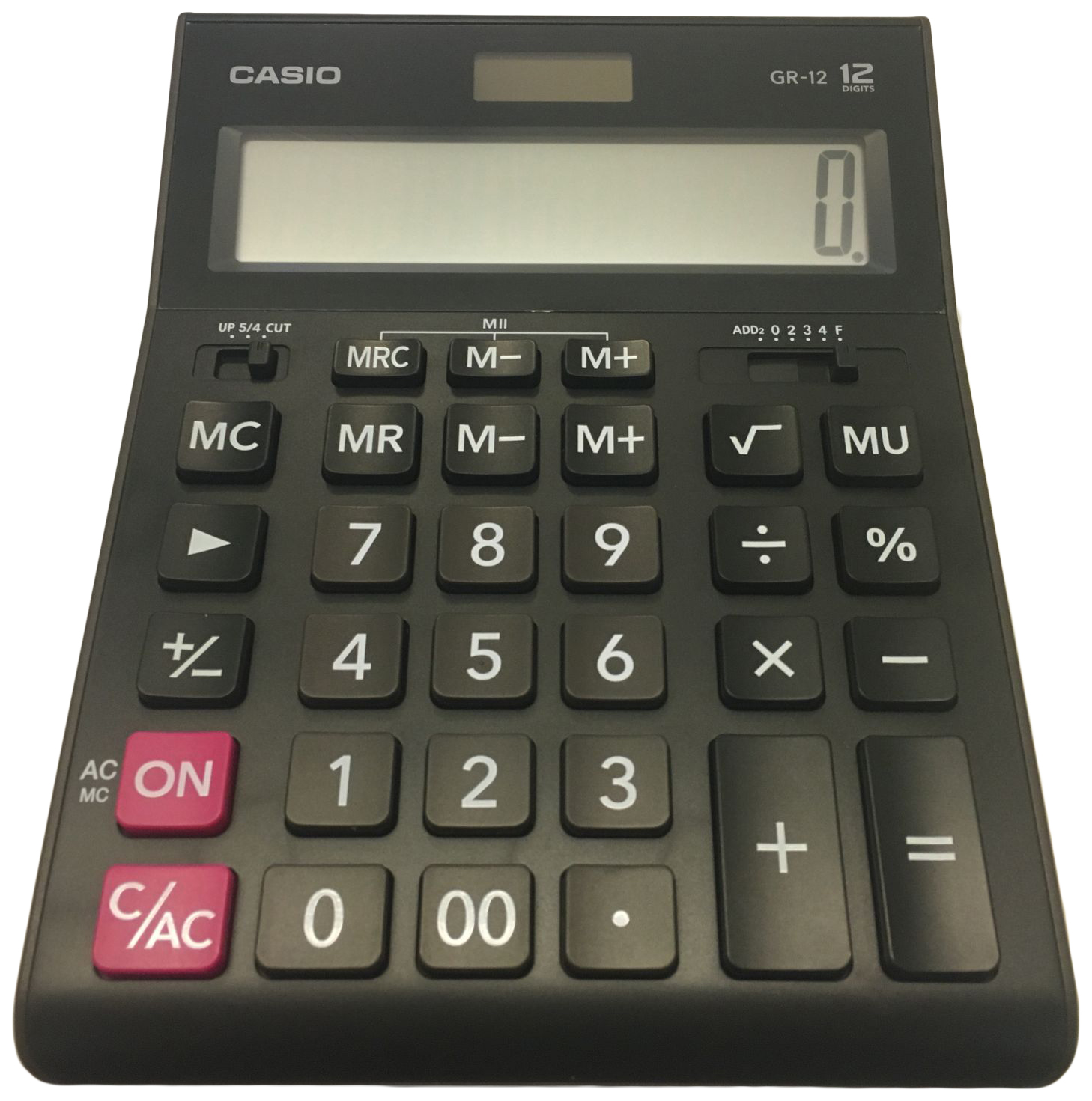 Калькулятор Casio GR-12-W-EH Черный