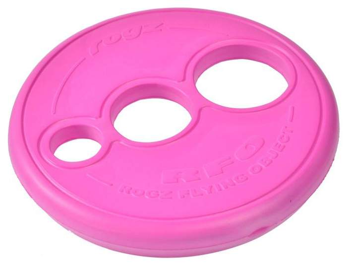 Апорт для собак Rogz RFO Летающая тарелка, розовая, 23 см