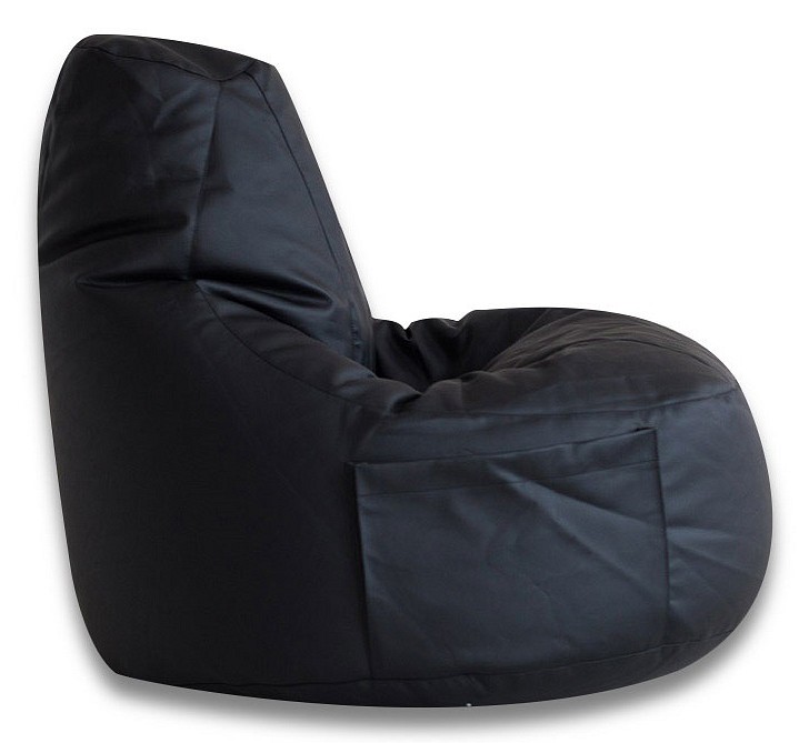 Кресло-мешок DreamBag Comfort Black, размер XL, экокожа, Black