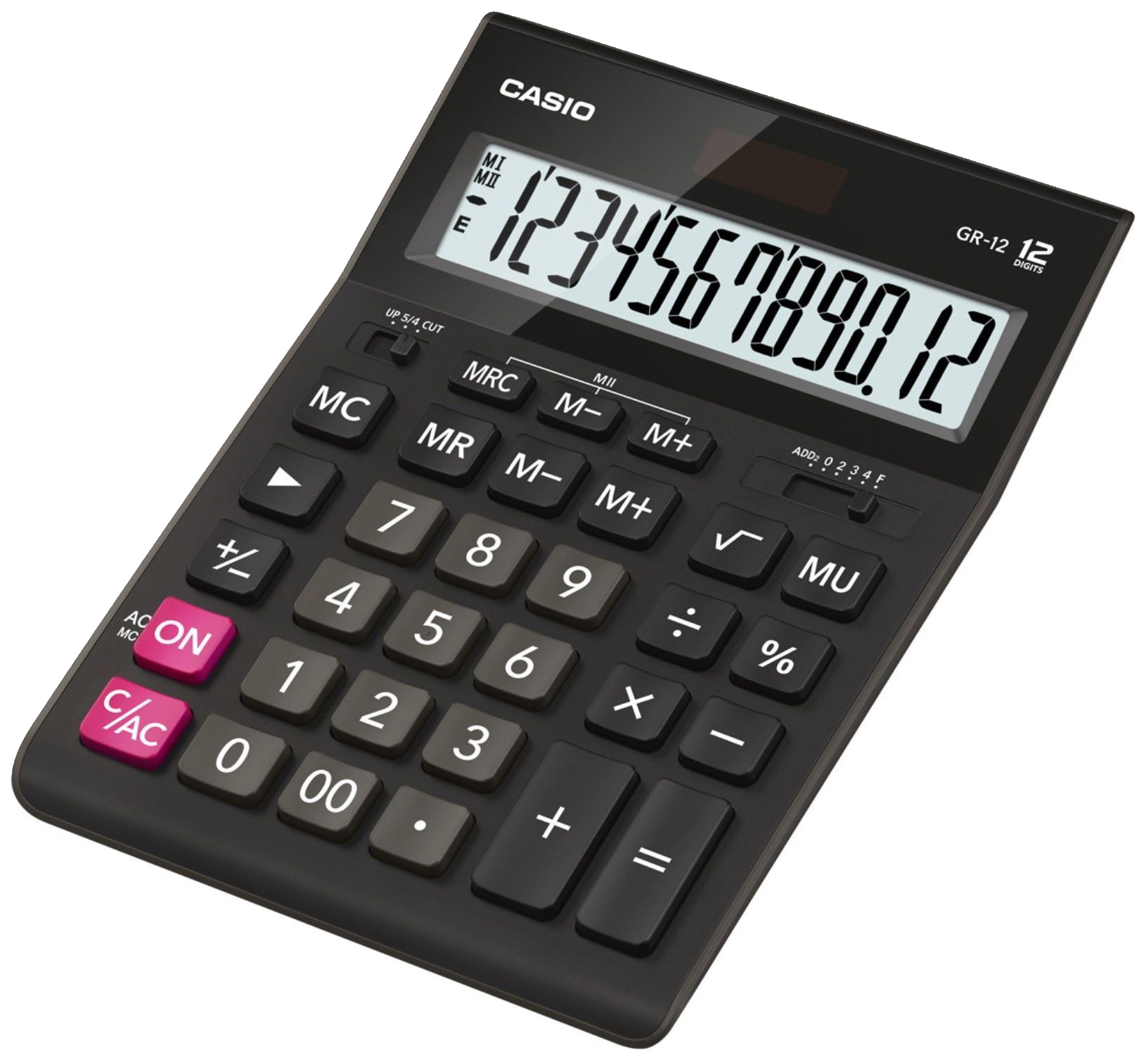 Калькулятор Casio GR-12-W-EH Черный