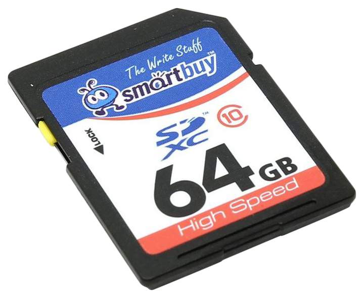 Карта памяти SmartBuy SDHC SB64GBSDCL10-01 64GB