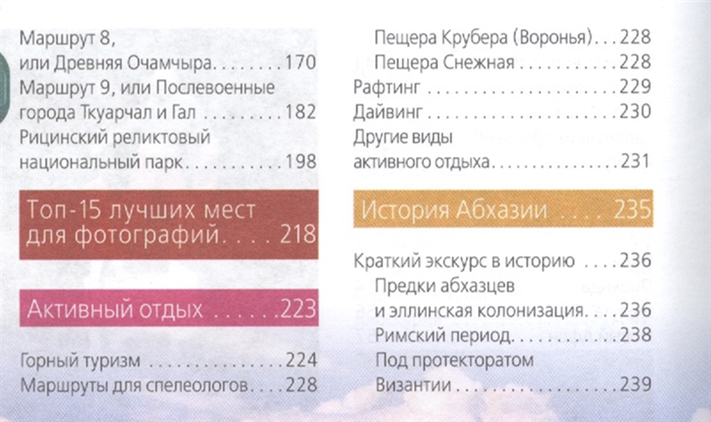 Карта абхазии оранжевый гид