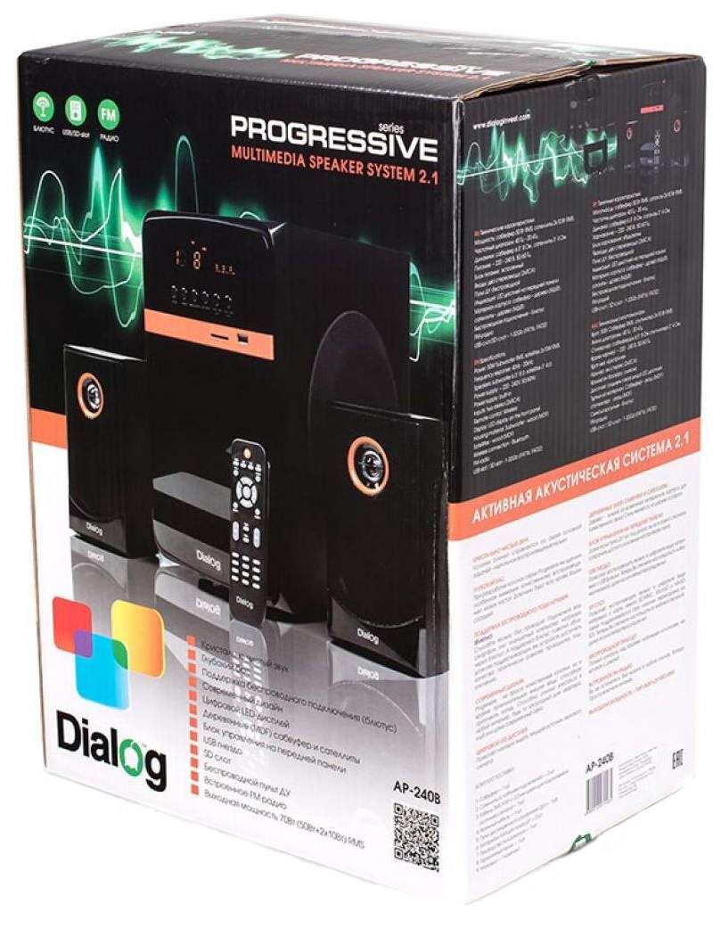 Dialog ap 240b. Колонки dialog Progressive AP-240b, черные, 2.1, 50w+2*10w, Bluetooth, USB+SD Reader, пульт Ду,fm. Dialog Progressive AP-240b. Dialog AP 240.