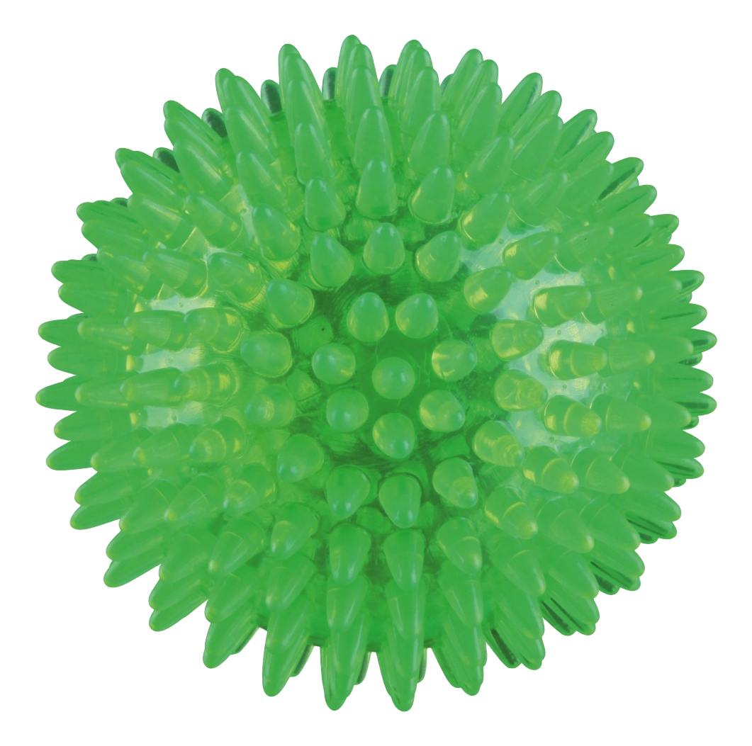 Жевательная игрушка для собак TRIXIE Мяч игольчатый бесшумный, резина, в ассортименте 12см