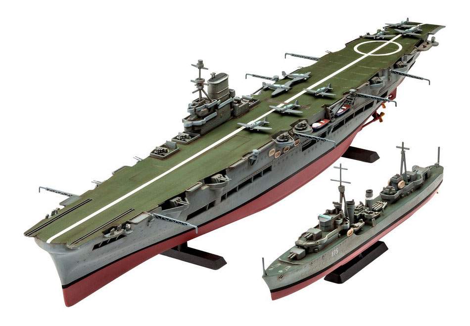 Модели для сборки Revell Ark Royal and Tribal Class Destroyer