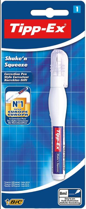Корректирующая ручка Bic Tipp-Ex Shake n Squeeze 8 мл